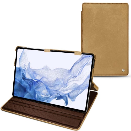 Estojo sólido para Galaxy Tab S8 UltraSable vintage ( Pantone #9b7340 ) 