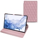 Housse cuir Samsung Galaxy Tab S8 Ultra - Rose - Couture ( Nappa - Pantone 2365C ) 