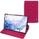 Samsung Galaxy Tab S8 Ultra leather case - Rose fluo - Couture