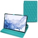Housse cuir Samsung Galaxy Tab S8 Ultra - Bleu fluo - Couture