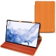 Custodia in pelle Samsung Galaxy Tab S8 Ultra - Abaca arancio