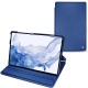 Housse cuir Samsung Galaxy Tab S8 Ultra - Bleu océan PU