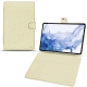 Housse cuir Samsung Galaxy Tab S8 Ultra - Ivoire ( Sleek P C12 - White ) 