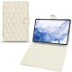가죽 커버 Samsung Galaxy Tab S8 Ultra - Blanc - Couture ( Bologna - White ) 
