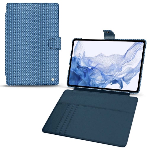Estojo de couro para Galaxy Tab S8 UltraAbaca ishia ( Pantone #395775 ) 