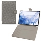 Samsung Galaxy Tab S8 Ultra leather case - Acier vintage - Couture