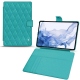 Samsung Galaxy Tab S8 Ultra leather case - Bleu fluo - Couture