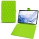 Samsung Galaxy Tab S8 Ultra leather case - Vert fluo - Couture