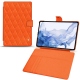 Housse cuir Samsung Galaxy Tab S8 Ultra - Orange fluo - Couture