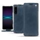 Funda de piel Sony Xperia 1 IV - Jean vintage ( Pantone #2f414f  ) 