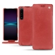 Housse cuir Sony Xperia 1 IV - Cerise vintage ( Pantone #a6302e ) 