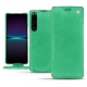 Custodia in pelle Sony Xperia 1 IV - Menthe vintage ( Pantone #37b375 ) 
