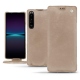 Capa em pele Sony Xperia 1 IV - Taupe vintage ( Pantone #bda790 ) 