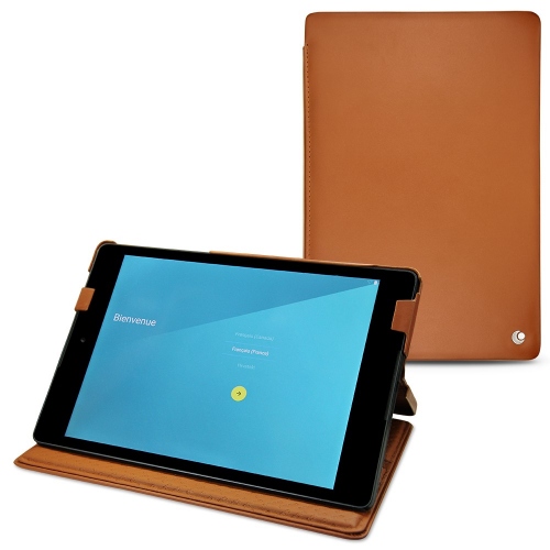 Capa em pele HTC Nexus 9 Marron ( Nappa - Pantone #8B4720 ) 