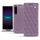 Sony Xperia 1 IV leather case - Lilas - Couture ( Nappa - Pantone #b9a3e3 ) 