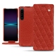 Capa em pele Sony Xperia 1 IV - Papaye - Couture ( Pantone 180C ) 