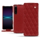 Custodia in pelle Sony Xperia 1 IV - Tomate - Couture ( Pantone 187C ) 