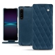 Housse cuir Sony Xperia 1 IV - Blu mediterran - Couture