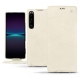 Housse cuir Sony Xperia 1 IV - Blanc escumo
