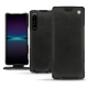 Housse cuir Sony Xperia 1 IV - Negre poudro
