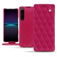 Lederschutzhülle Sony Xperia 1 IV - Rose fluo - Couture