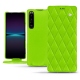 Custodia in pelle Sony Xperia 1 IV - Vert fluo - Couture