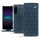 Capa em pele Sony Xperia 1 IV - Jean vintage - Couture