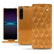 Housse cuir Sony Xperia 1 IV - Or Maïa - Couture