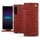 Funda de piel Sony Xperia 1 IV - Autruche ciliegia