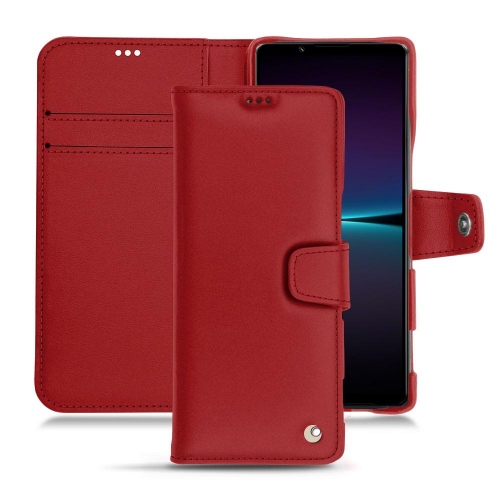 Housse en cuir personnalisable pour Sony Xperia 1 IVRouge ( Nappa - Pantone #d50032 ) 