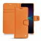 Lederschutzhülle Sony Xperia 1 IV - Orange ( Nappa - Pantone #ff9351 ) 