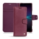 Custodia in pelle Sony Xperia 1 IV - Prune vintage ( Pantone #612434 ) 
