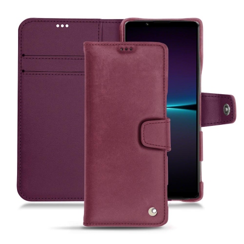 Mala de couro personalizável para Sony Xperia 1 IVPrune vintage ( Pantone #612434 ) 