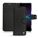 Sony Xperia 1 IV leather case - Ebène ( Sleek P C12 - Black ) 