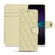 Sony Xperia 1 IV leather case - Beige - Couture ( Nappa - Pantone #ceb888 ) 