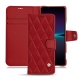 Lederschutzhülle Sony Xperia 1 IV - Rouge - Couture ( Nappa - Pantone #d50032 ) 