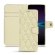 Custodia in pelle Sony Xperia 1 IV - Ivoire - Couture ( Sleek P C12 - White ) 