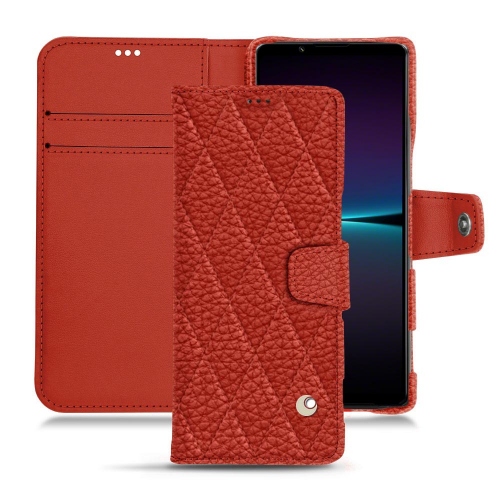 Personalisierbare Lederhülle für Sony Xperia 1 IVPapaye - Couture ( Pantone #b54317 ) 