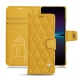 Housse cuir Sony Xperia 1 IV - Jaune soulèu - Couture