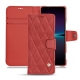 Housse cuir Sony Xperia 1 IV - Cerise vintage - Couture