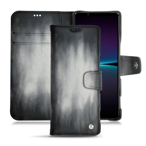 Custodia in pelle personalizzabile per Sony Xperia 1 IVGris Patine