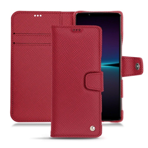 Customisable leather case for Sony Xperia 1 IVRouge passion ( Pantone #a6192e ) 