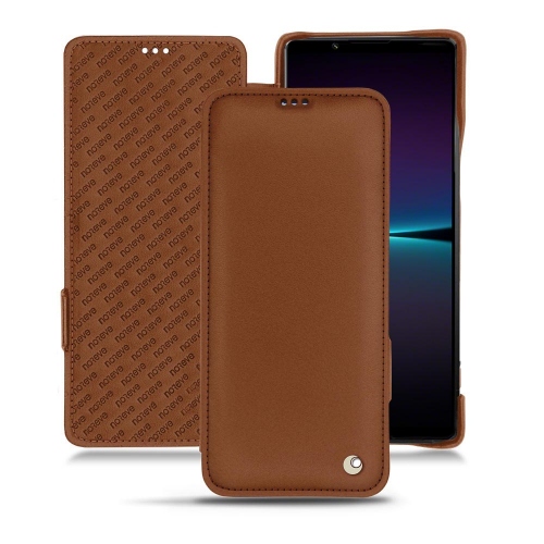 Funda de cuero de alta calidad para Sony Xperia 1 IVMarron ( Nappa - Pantone #8B4720 ) 