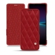 가죽 커버 Sony Xperia 1 IV - Rouge - Couture ( Nappa - Pantone #d50032 ) 