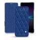Lederschutzhülle Sony Xperia 1 IV - Bleu océan - Couture ( Nappa - Pantone #003da5 ) 
