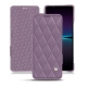 Sony Xperia 1 IV leather case - Lilas - Couture ( Nappa - Pantone #b9a3e3 ) 