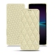 Housse cuir Sony Xperia 1 IV - Ivoire - Couture ( Sleek P C12 - White ) 