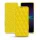 Housse cuir Sony Xperia 1 IV - Jaune fluo - Couture