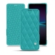 Funda de piel Sony Xperia 1 IV - Bleu fluo - Couture