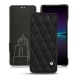 Custodia in pelle Sony Xperia 1 IV - Negre poudro - Couture